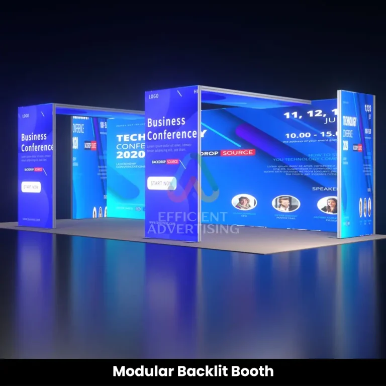 Modular Backlit Booth in Exhibition Stands & Booths by Efficient Advertising Dubai