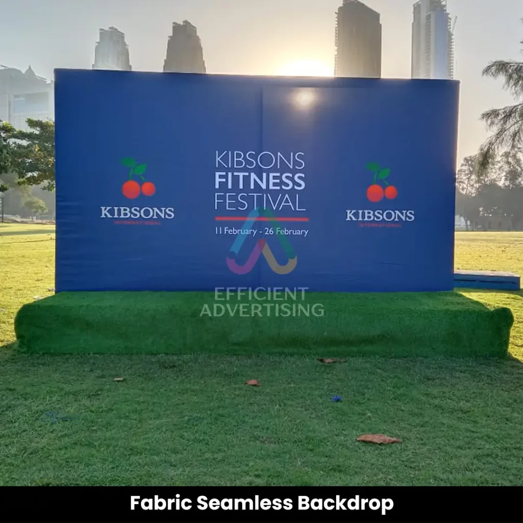 Fabric Seamless Backdrop — Efficient Advertising Dubai