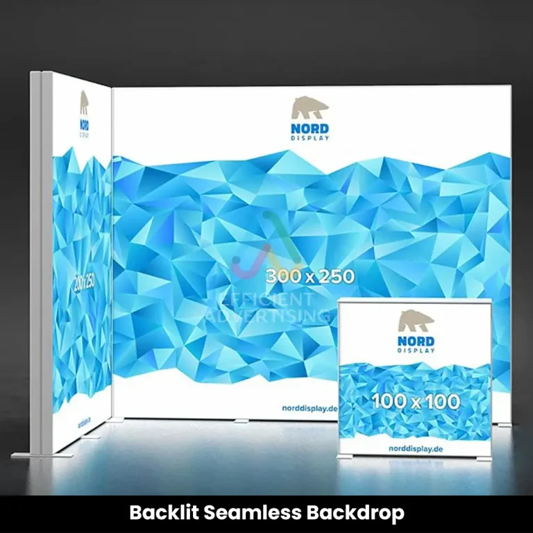 Backlit Seamless Backdrop in Events & Exhibitions by Efficient Advertising Dubai