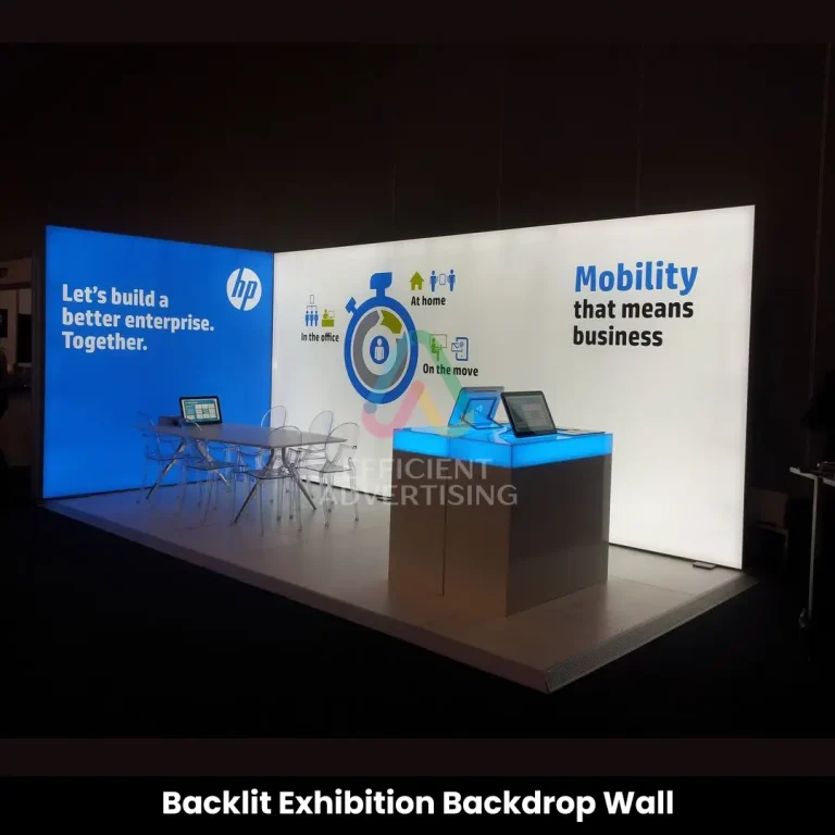Backlit Exhibition Backdrop Wall Dubai