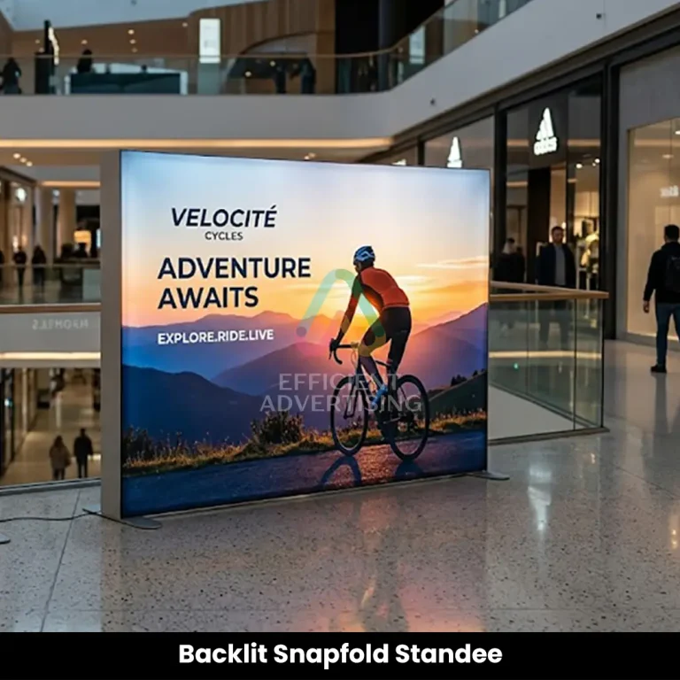 Backlit Snapfold Standee in Events & Exhibitions by Efficient Advertising Dubai