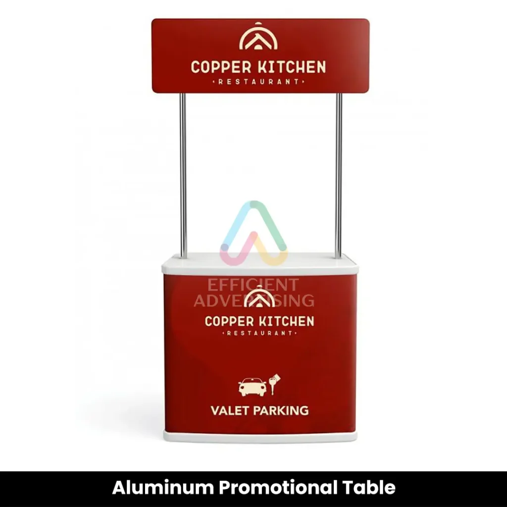 Aluminum Promotional Table — Efficient Advertising Dubai