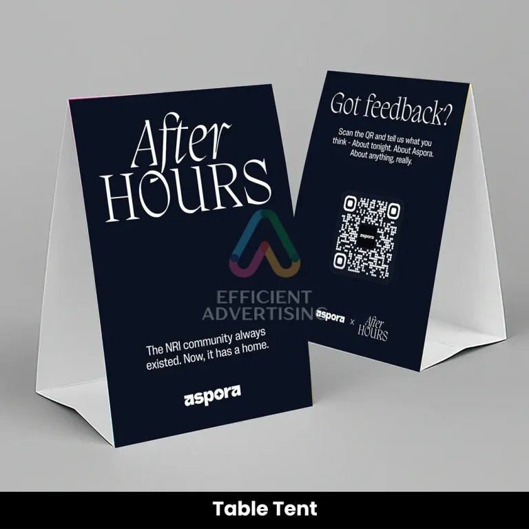 Table Tents & Menu Stands Dubai