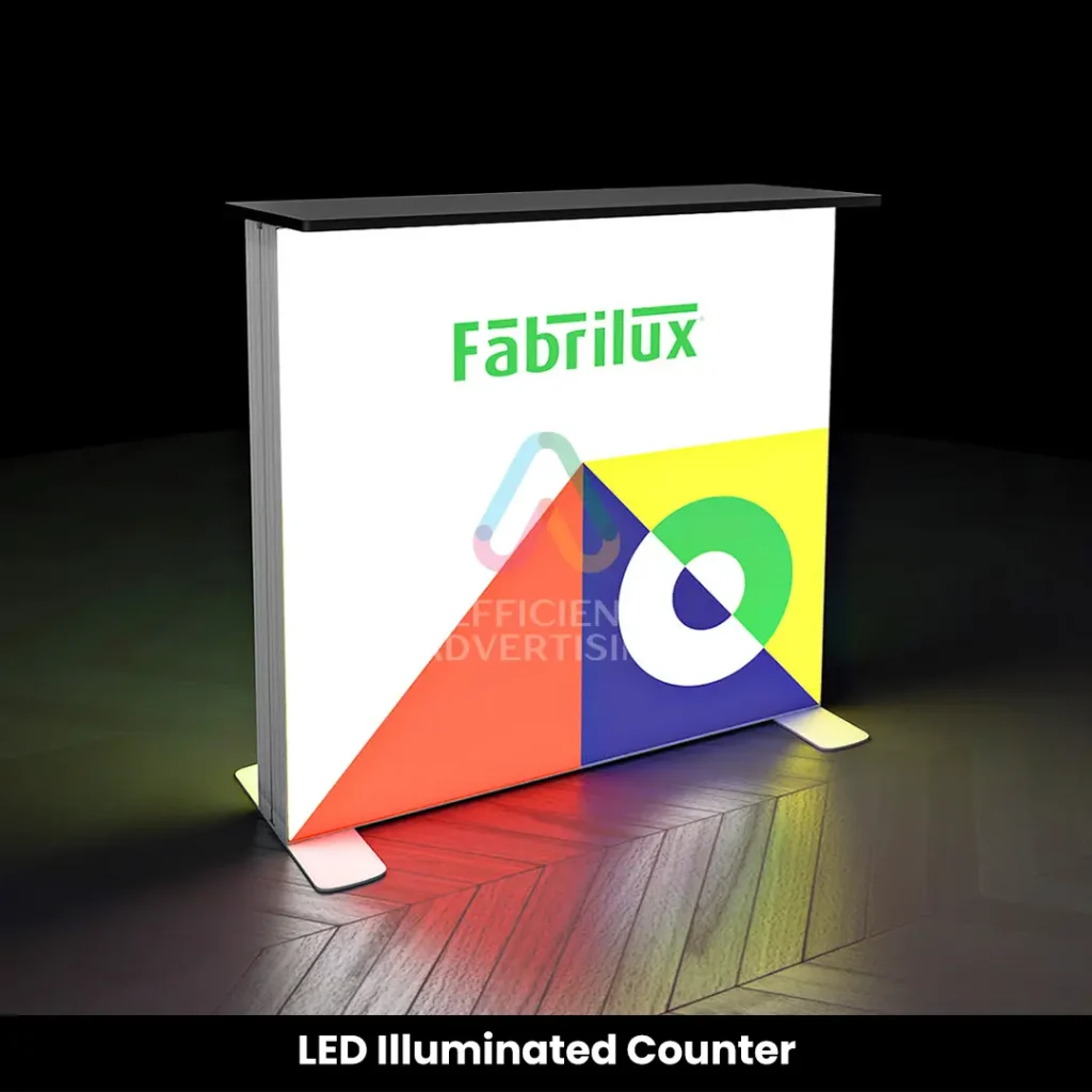 Backlit Exhibition Counter — Efficient Advertising Dubai