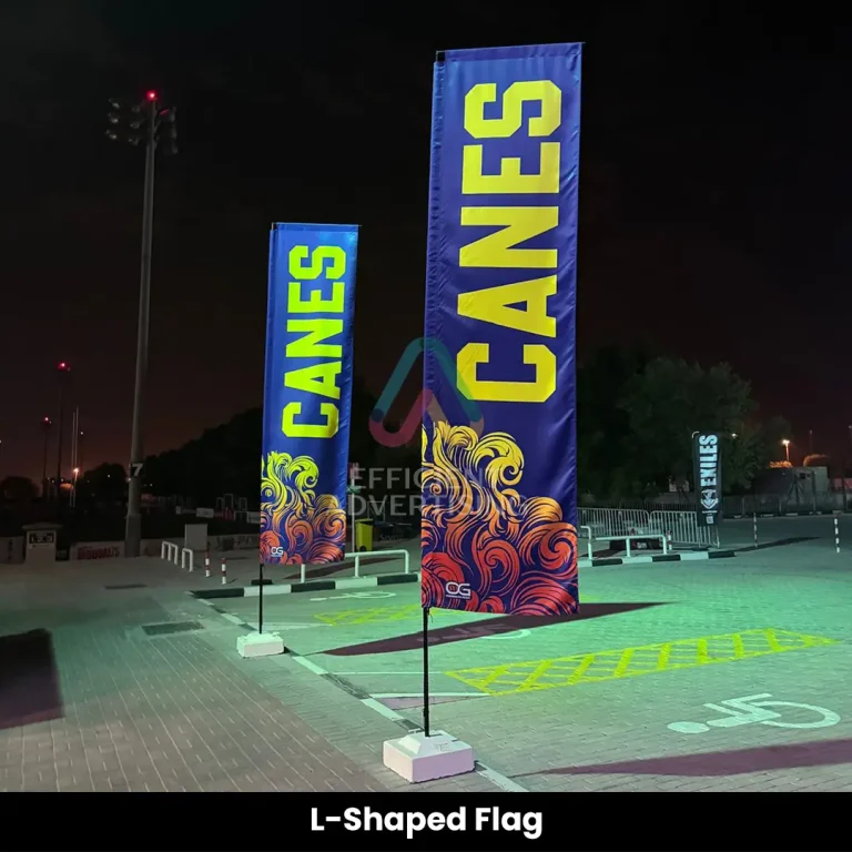 L-Shaped Flag Dubai