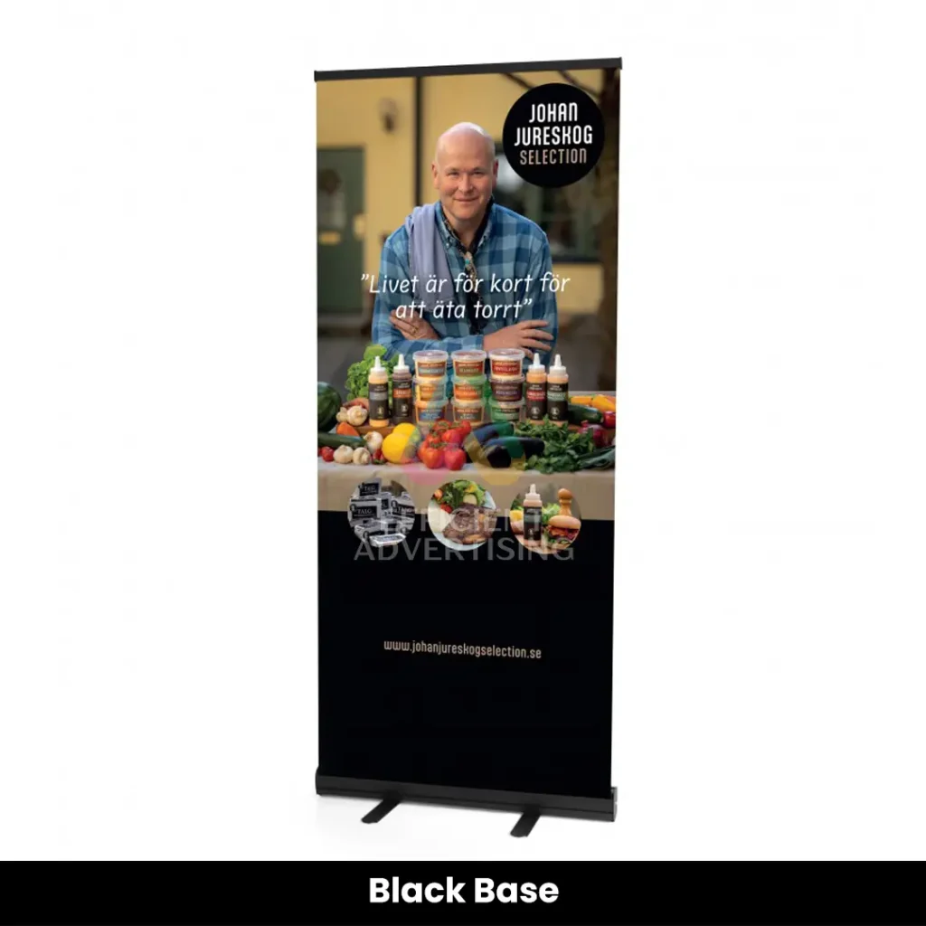 Black Base Roll-Up Banners — Efficient Advertising Dubai