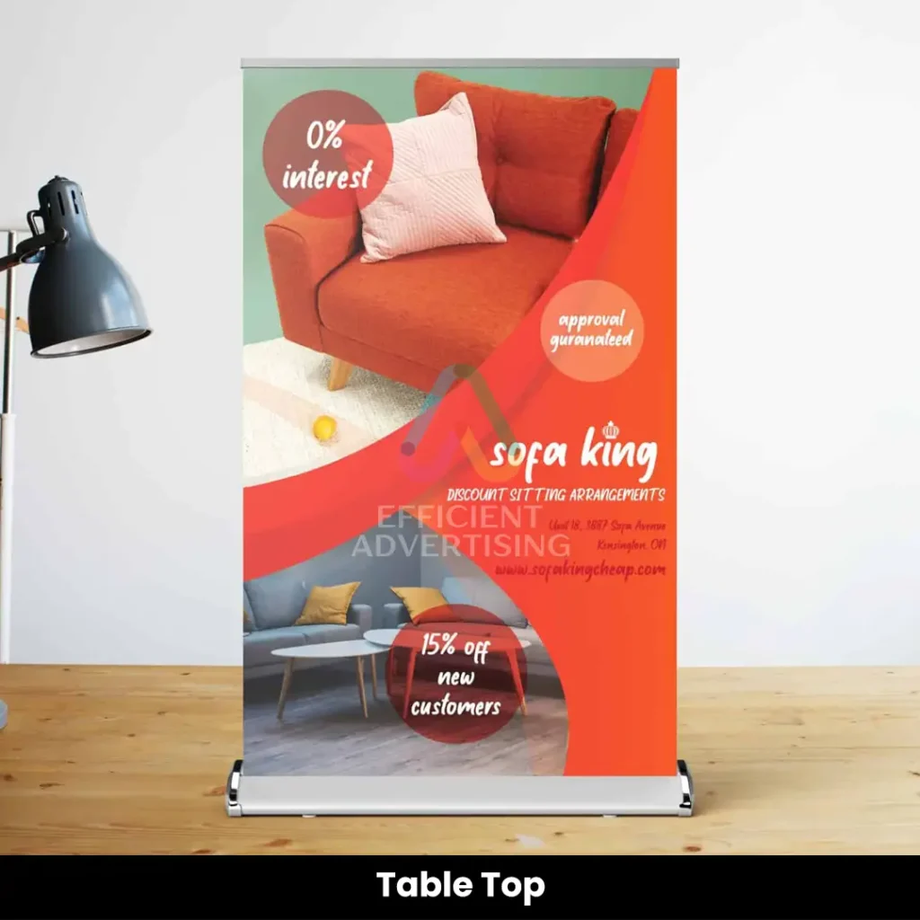Table Top Roll-Up Banners — Efficient Advertising Dubai