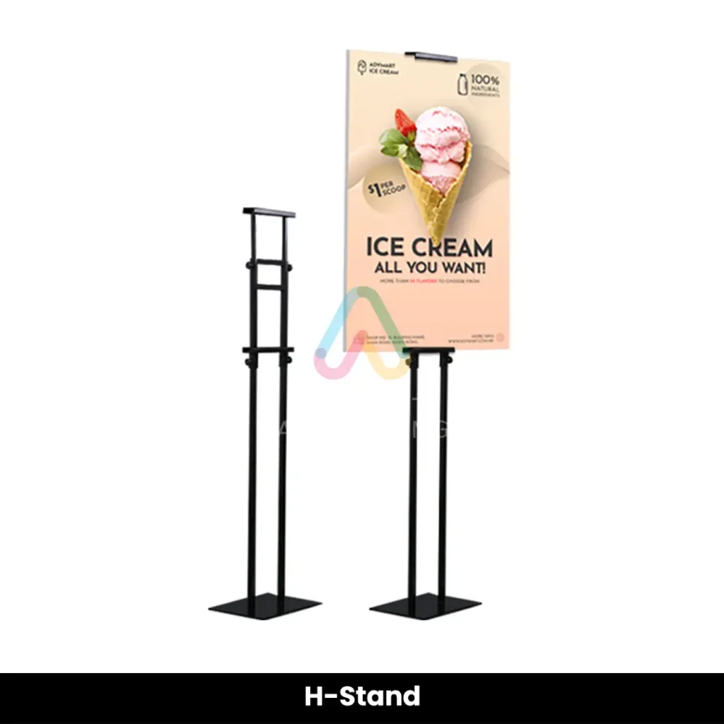 H-Stand & Sign Hardware — Efficient Advertising Dubai