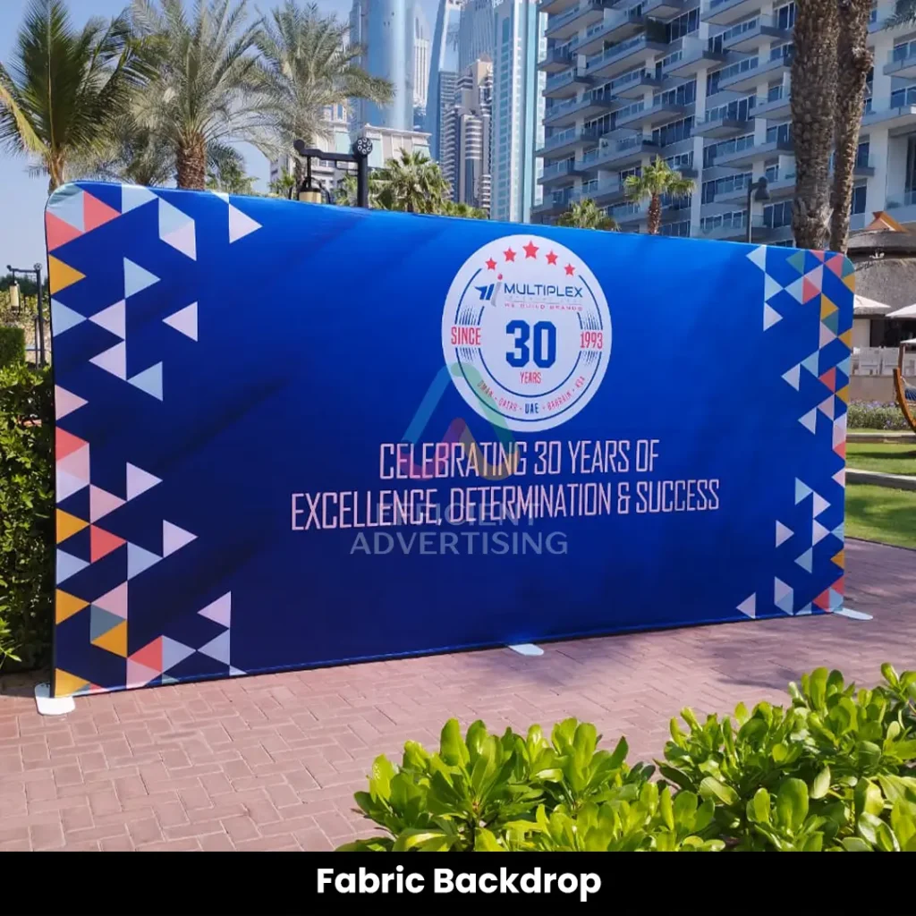Fabric Backdrop — Efficient Advertising Dubai