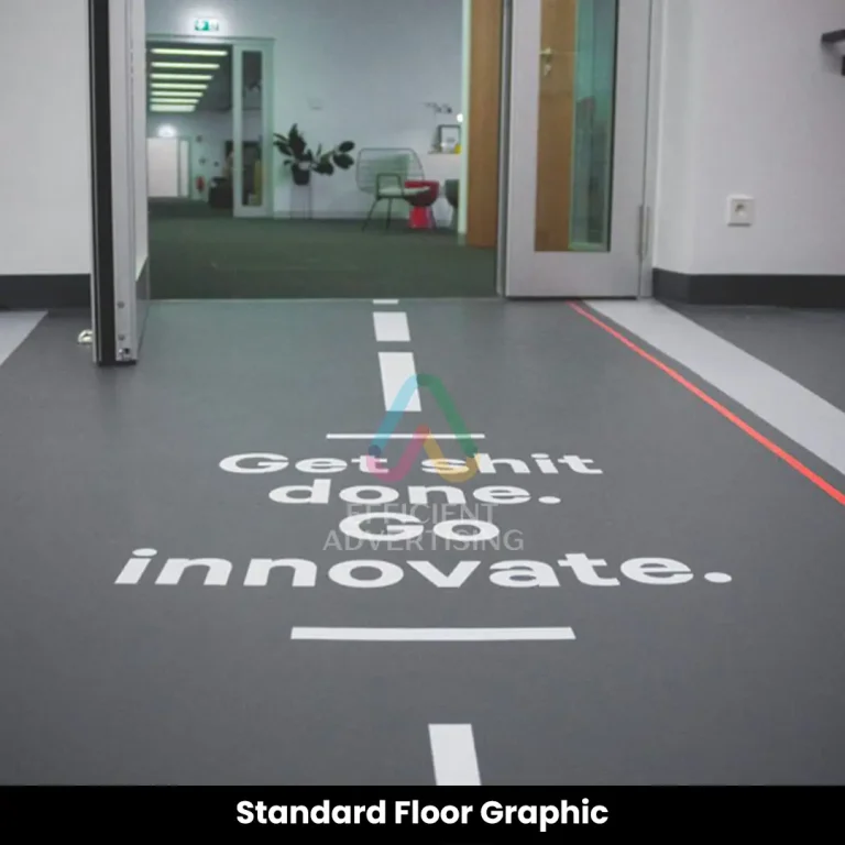 Standard Floor Graphic in Displays & Stickers by Efficient Advertising Dubai