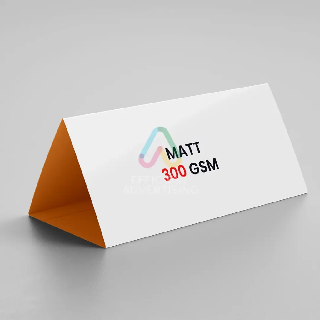 Tent Cards & Table Cards — Efficient Advertising Dubai