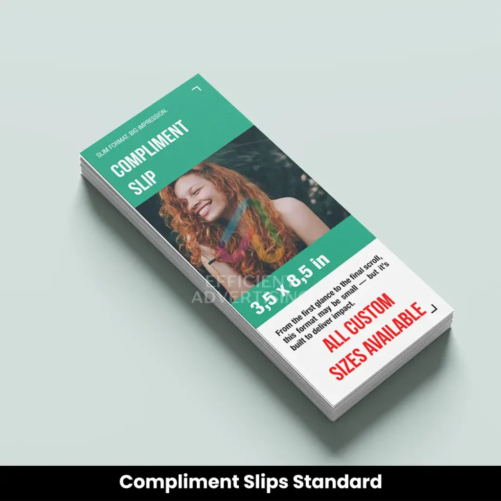 Compliment Slips — Efficient Advertising Dubai