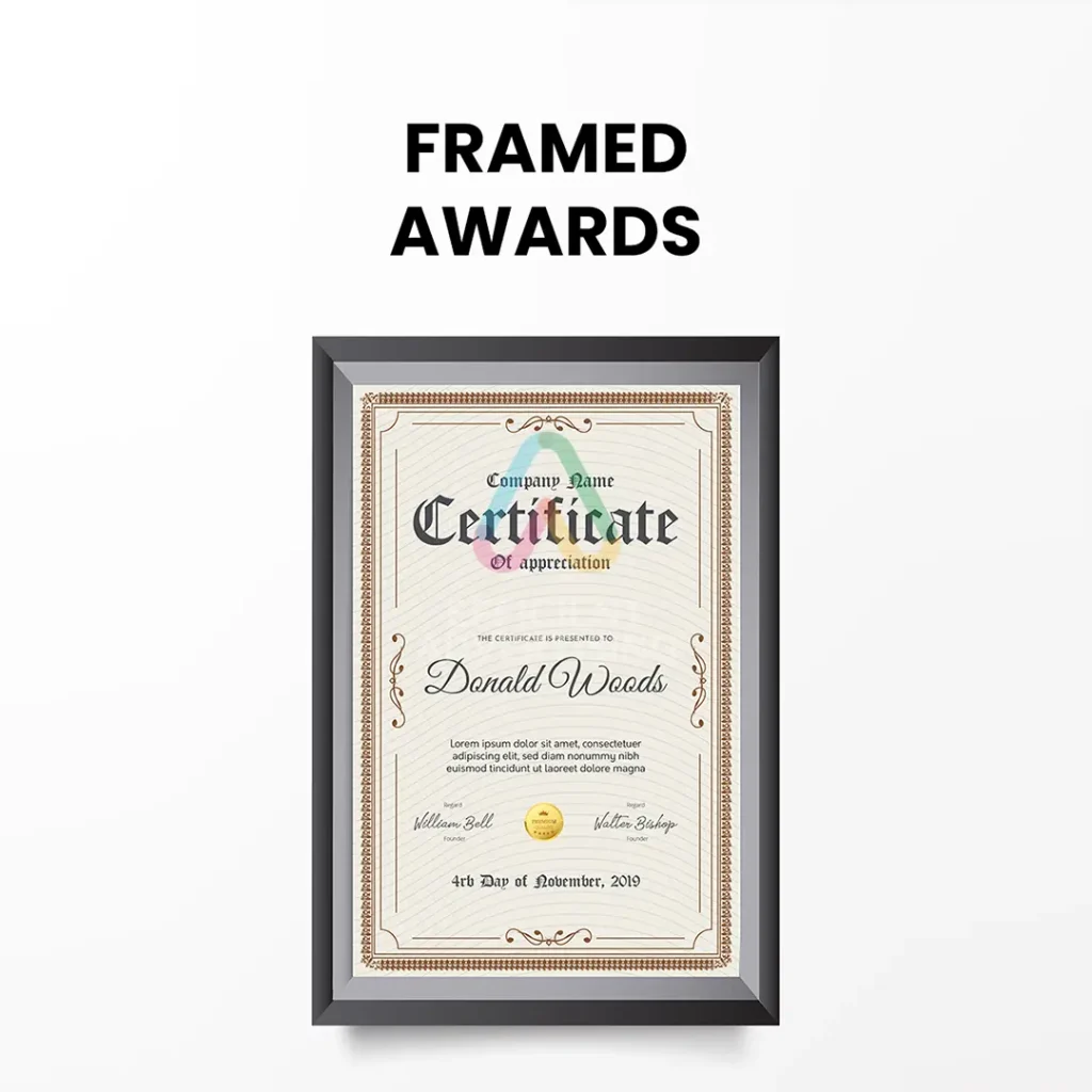 Award Certificates — Efficient Advertising Dubai