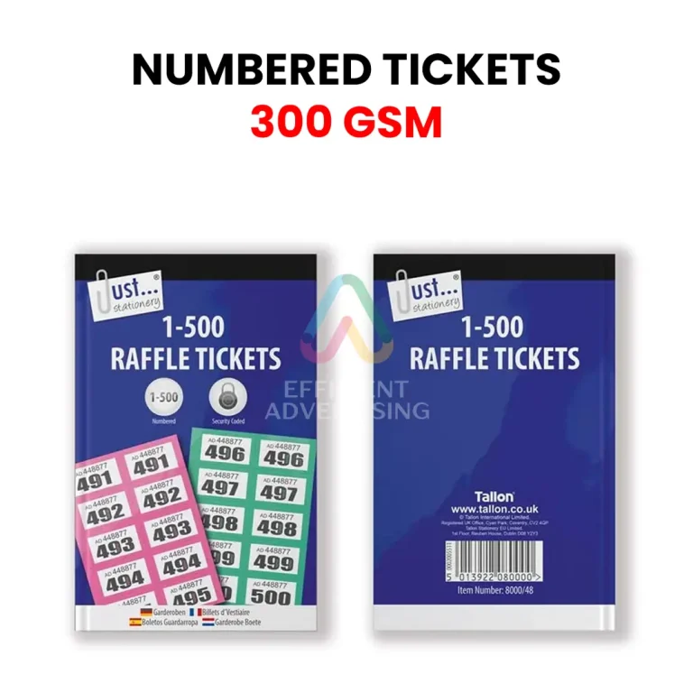 Event & Numbered Tickets in Stationery & Print by Efficient Advertising Dubai