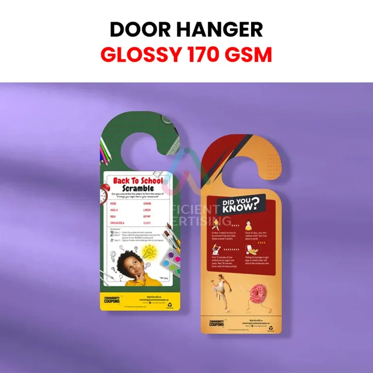 Door Hangers in Stationery & Print by Efficient Advertising Dubai