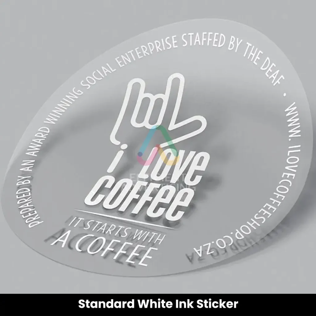 White Ink Stickers — Efficient Advertising Dubai
