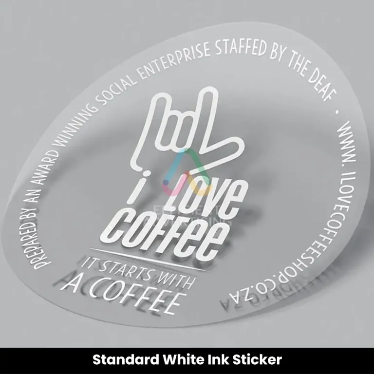 White Ink Stickers Dubai
