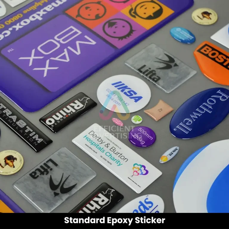 Epoxy / 3D Domed Stickers in Stationery & Print by Efficient Advertising Dubai