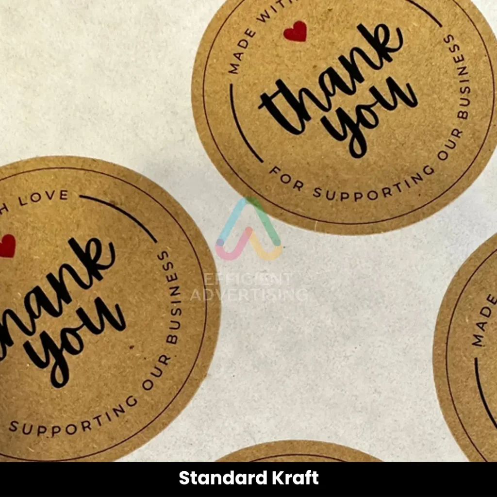 Kraft Paper Stickers — Efficient Advertising Dubai