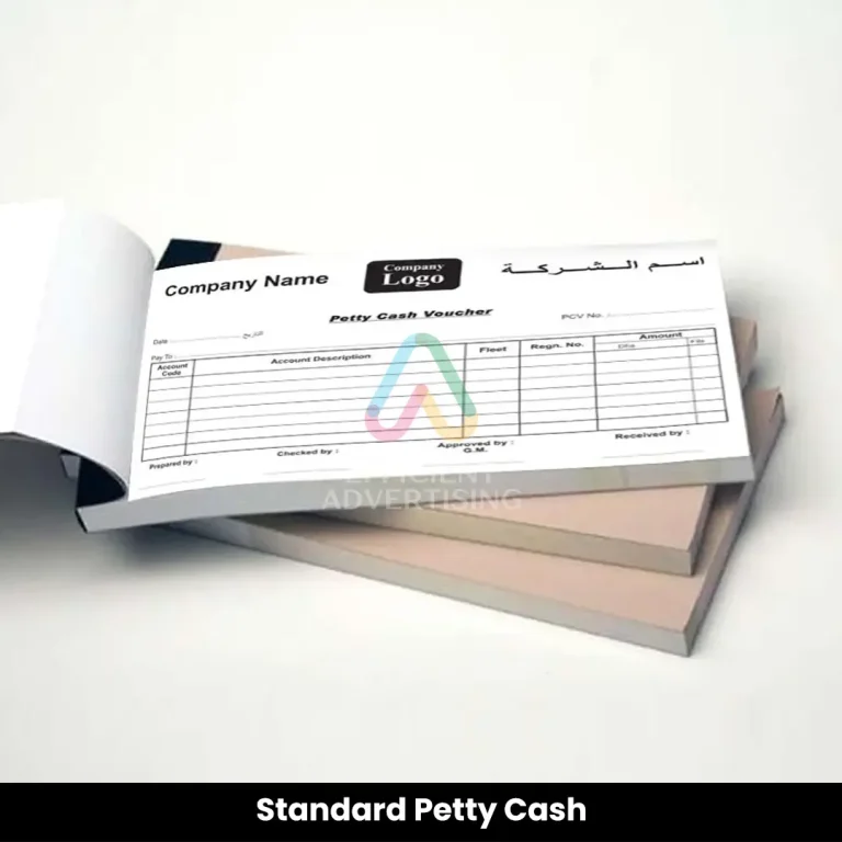 Petty Cash Vouchers in Stationery & Print by Efficient Advertising Dubai