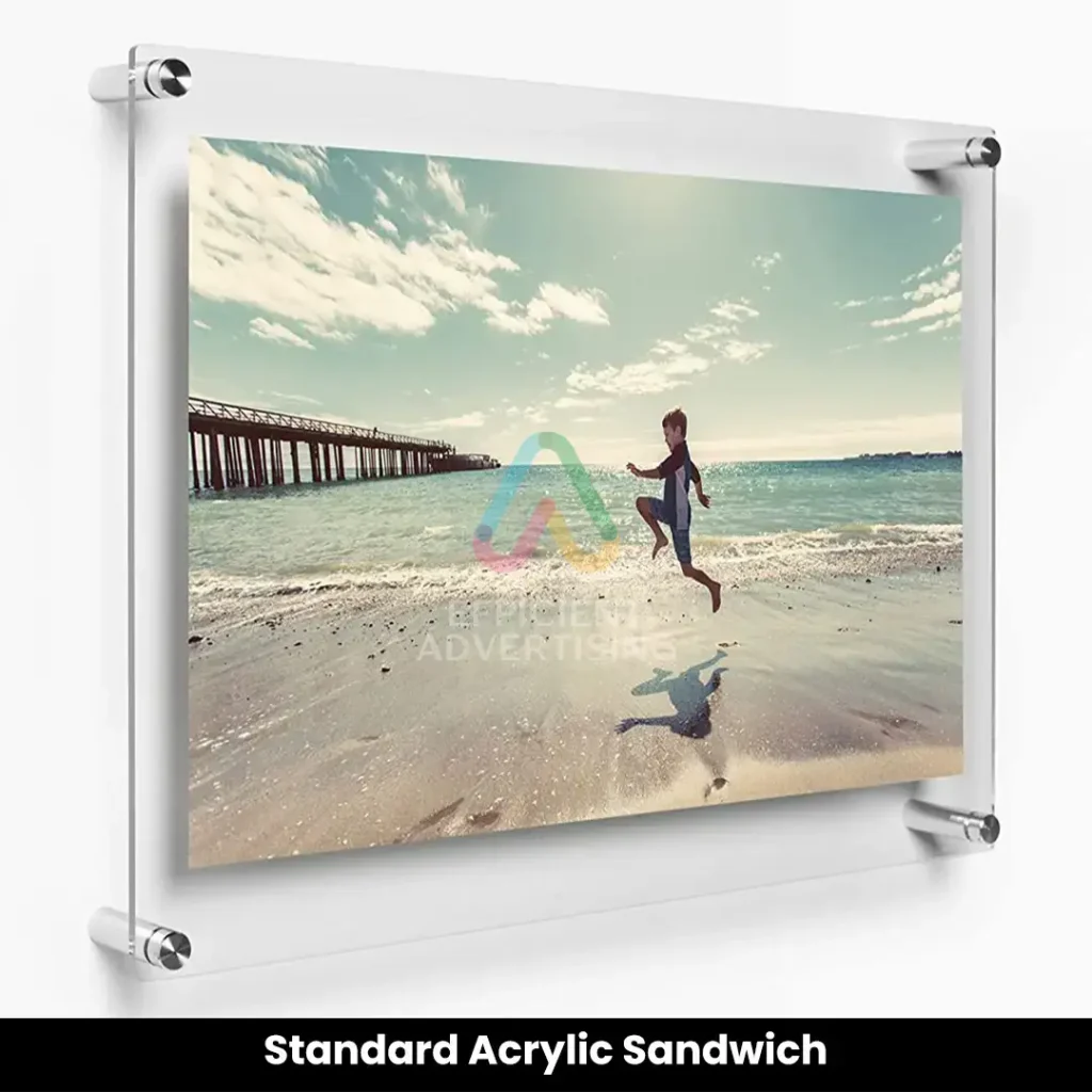 Acrylic Sandwich Poster — Efficient Advertising Dubai