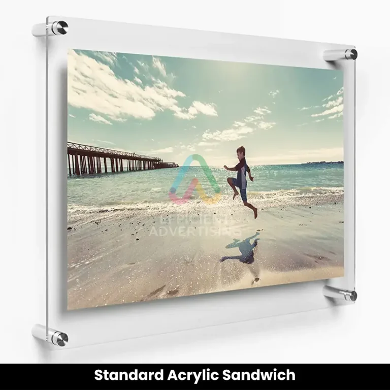 Acrylic Sandwich Poster in Signage by Efficient Advertising Dubai