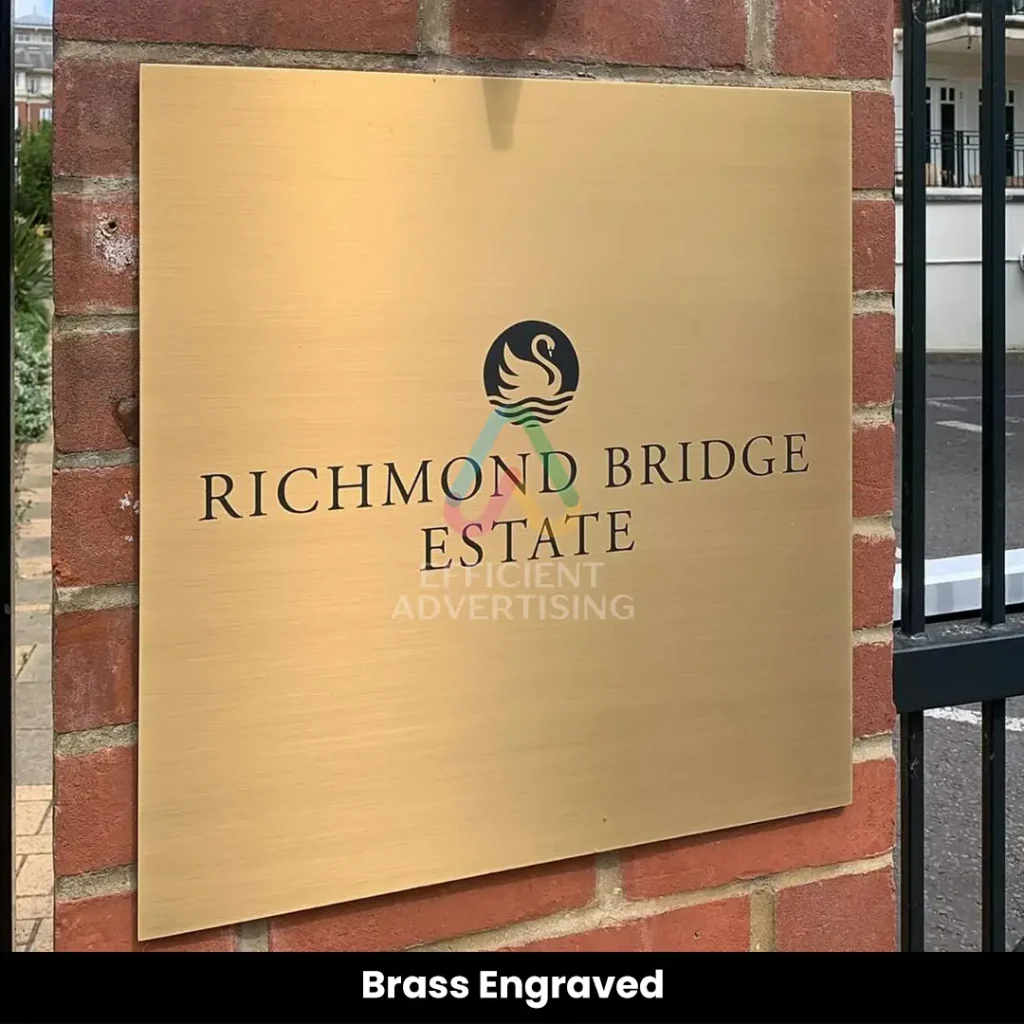 Brass & Gold Engraved Name Plates — Efficient Advertising Dubai