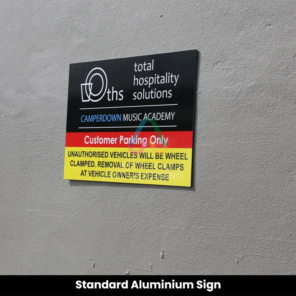Standard Aluminium Sign — Efficient Advertising Dubai