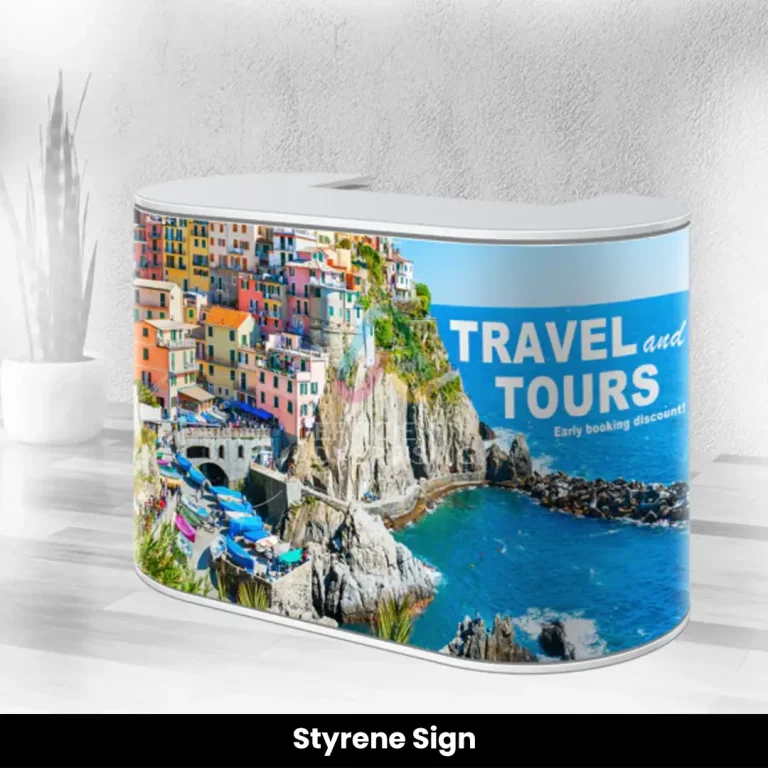 Styrene Sign in Rigid Board Signage by Efficient Advertising Dubai