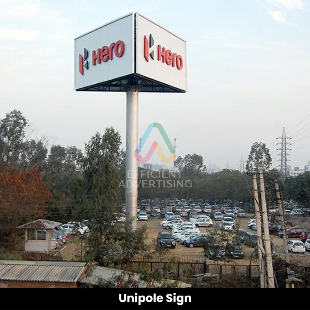 Unipole Sign — Efficient Advertising Dubai