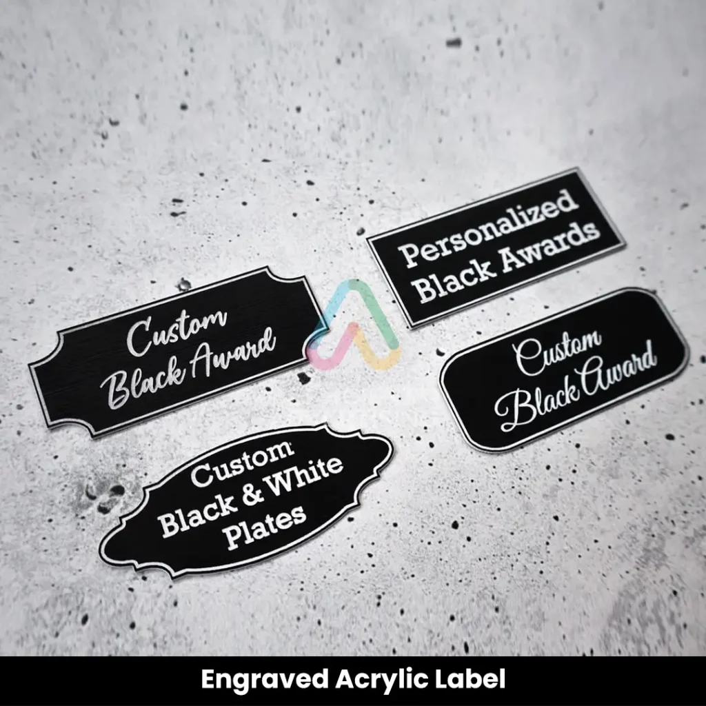 Acrylic Labels — Efficient Advertising Dubai