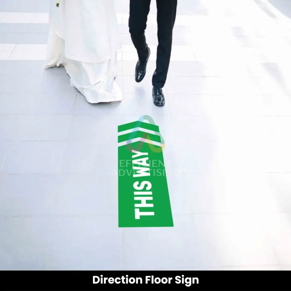 Direction Floor Sign — Efficient Advertising Dubai