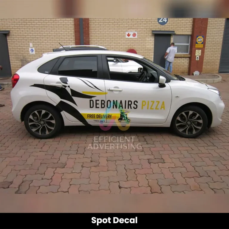 Spot Decal in Car & Van Branding by Efficient Advertising Dubai